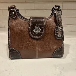 Brighton x Rosetti Brown Leather Women's Bag- LIMITED EDITION